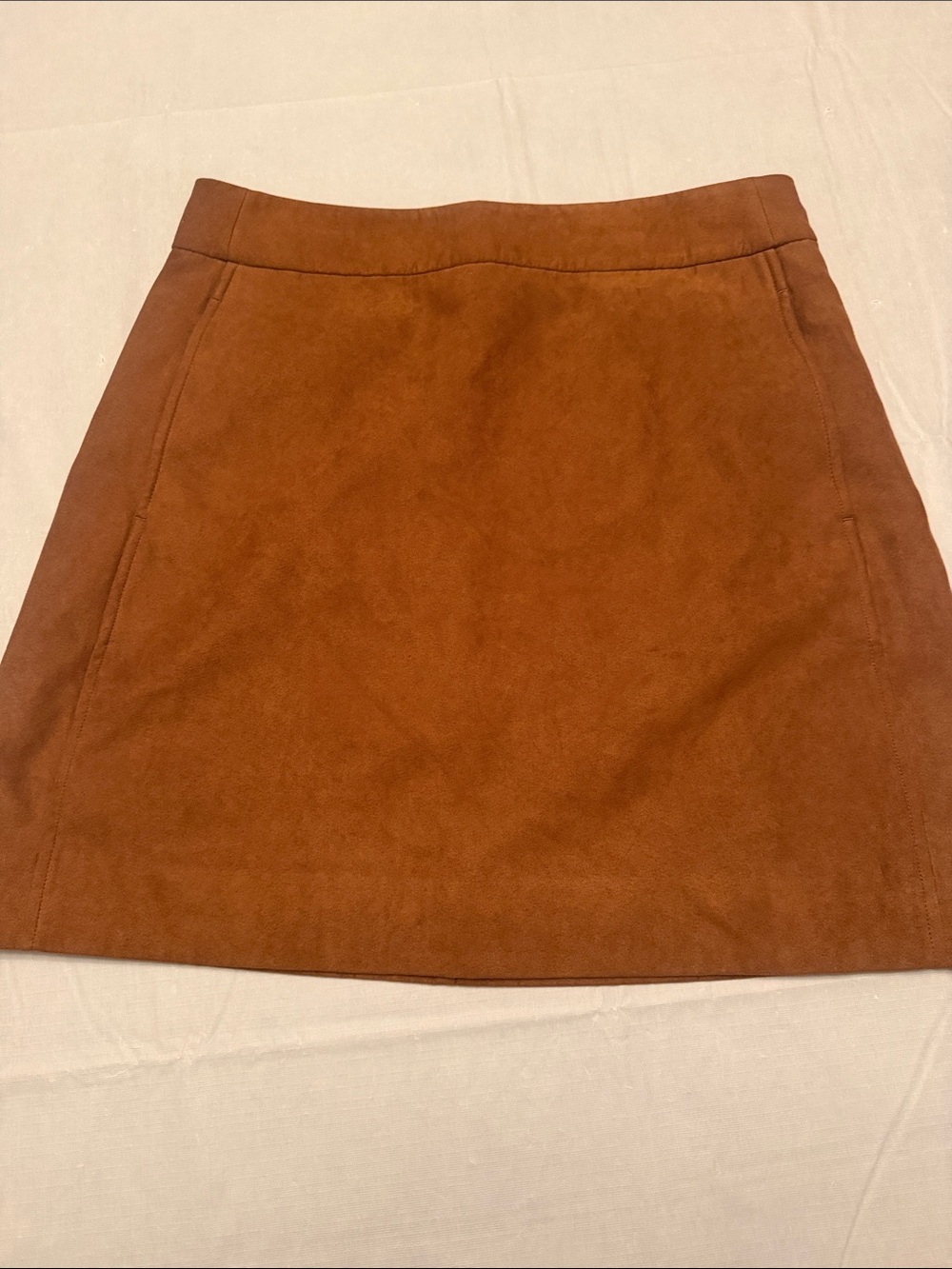 J. Crew Rust Brown Faux Suede Mini Skirt